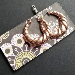 Gold hoop earrings 2/$15 NEW